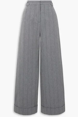 See by Chloé Striped cotton wide-leg pants