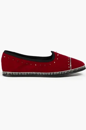 Giuseppe Zanotti Venezian studded velvet loafers - Red