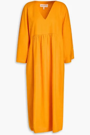 Mara Hoffman Aviva hemp midi dress - Yellow