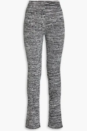 Baum und Pferdgarten Cindi marled ribbed-knit flared pants
