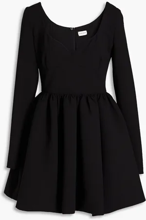 MAGDA BUTRYM Gathered wool-blend crepe mini dress