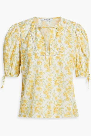 Derek Lam Nora floral-print cotton-gauze top