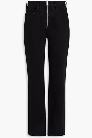 Frame High-rise straight-leg jeans