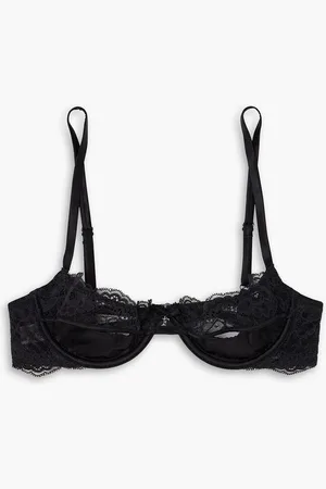 FLEUR DU MAL Naomi lace and satin balconette bra