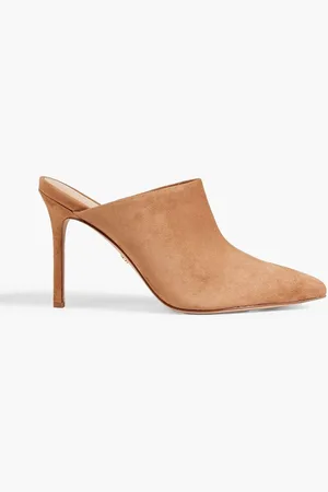 VERONICA BEARD Lisa suede mules - Brown