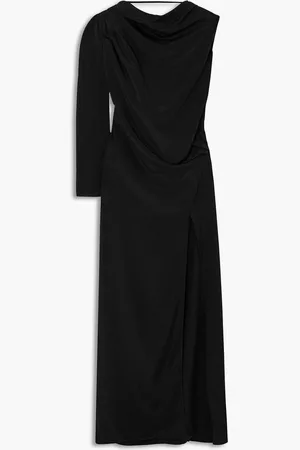 Michael Lo Sordo Draped silk-crepe maxi dress