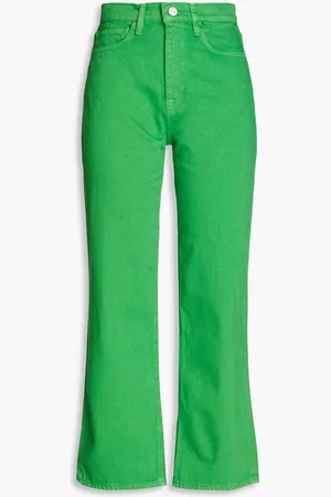 Frame Le Jane cropped high-rise straight-leg jeans