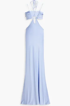ET OCHS Genesis cutout stretch-satin jersey gown - Purple