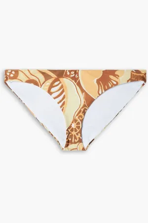 Mara Hoffman Zoa printed low-rise bikini briefs - Brown