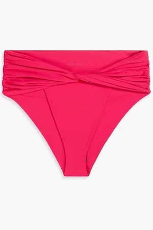MAGDA BUTRYM Twist-front high-rise bikini briefs - Pink