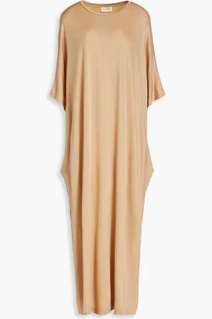 By Malene Birger Nelisa oversized satin-jersey maxi dress - Neutral