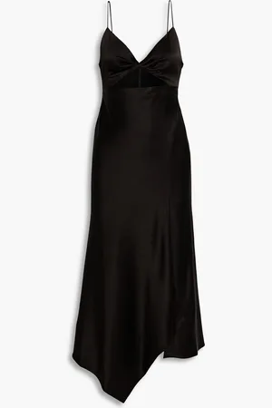 ALICE+OLIVIA Alice Olivia - Harmony cutout satin-crepe midi dress