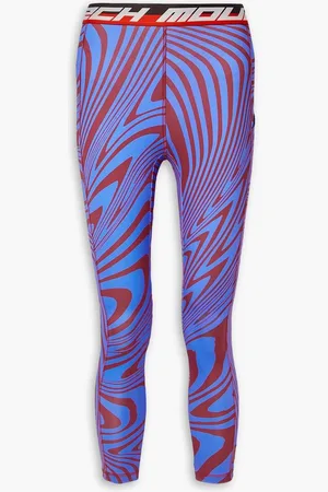 Aztech Next To Skin printed stretch-jersey leggings - Blue