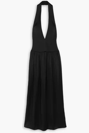 16Arlington Salina satin halterneck gown