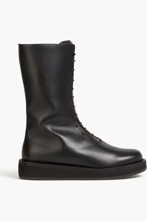 Neous Lace-up platform leather boots