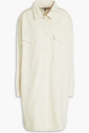 Triarchy Oversized denim mini shirt dress - Neutral
