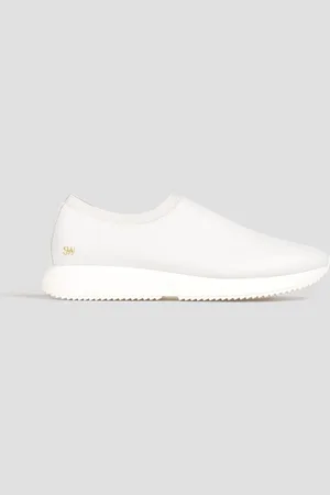 Stuart Weitzman Maxie leather slip-on sneakers