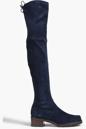 Stuart Weitzman Vanland suede thigh boots - Blue
