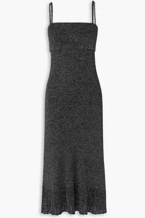 Proenza Schouler Lorenia metallic lamé maxi dress - Gray