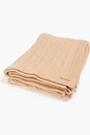 NILI LOTAN Cable-knit cashmere wrap - Brown