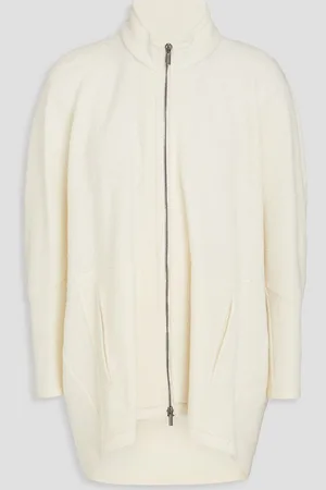 GENTRYPORTOFINO Wool zip-up track jacket - White