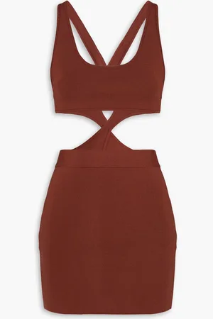 Zeynep Arcay Cutout stretch-knit mini dress