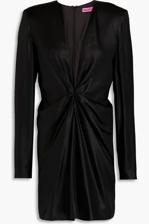 GAUGE81 Pleated satin mini dress
