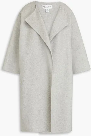 Oscar de la Renta Wool-blend felt coat - Gray