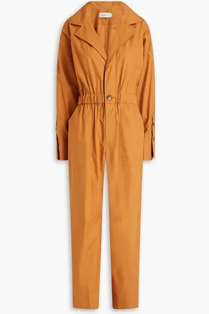 A.L.C. Blake cotton and TENCEL™-blend jumpsuit - Brown