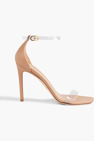 Stuart Weitzman Leather and PVC sandals - Neutral