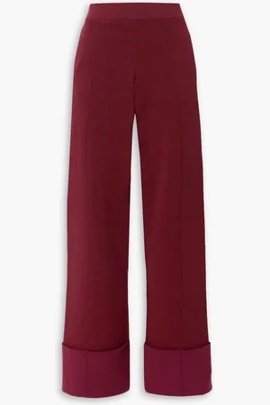 Altuzarra Jordan stretch-knit wide-leg pants - Purple