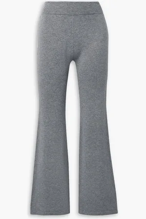 Mr Mittens Mélange wool and cashmere-blend flared pants