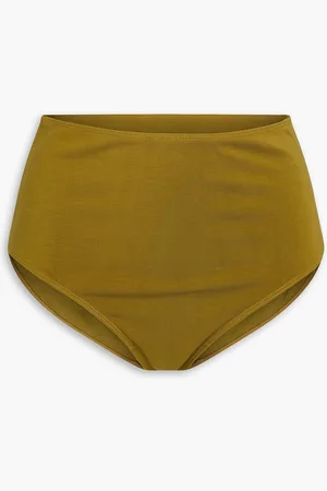 Mara Hoffman Lydia stretch-TENCEL™ high-rise bikini briefs - Green