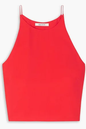 Gauchere Cropped twill camisole