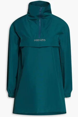 Kenzo Logo-print cotton-blend jacket - Blue