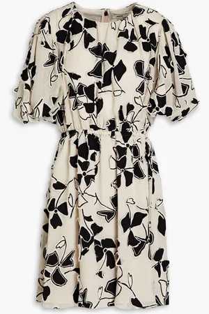 Jason Wu Floral-appliquéd georgette mini dress - Gray