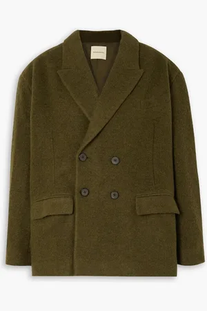 Bouguessa Fabri oversized wool-blend jacket - Green