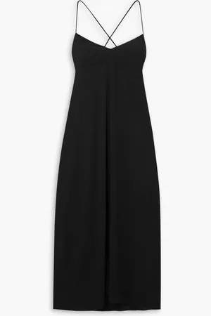 Three Graces London Indiana open-back jersey-crepe maxi dress