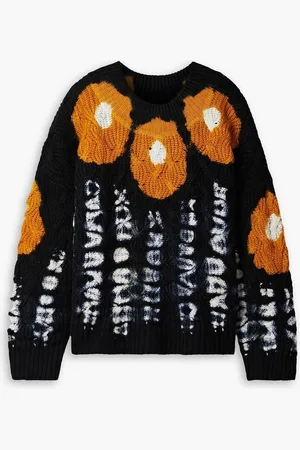 Altuzarra Lagune tie-dyed cable-knit cashmere sweater