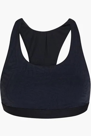 Koral Cutout stretch-jacquard sports bra - Blue
