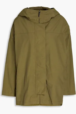 KARL DONOGHUE Oversized cotton-blend poplin hooded parka - Green