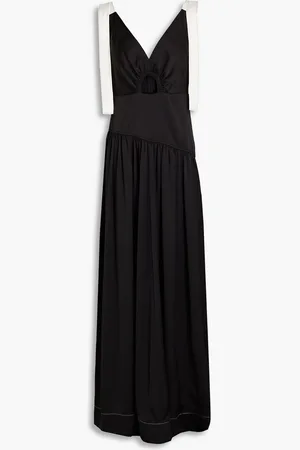 3.1 Phillip Lim Cutout two-tone satin maxi dress