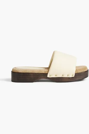 Nanushka Stefflon padded leather mules - White