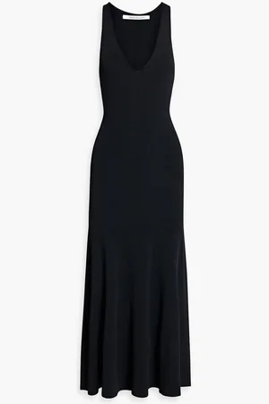 Another Tomorrow Ribbed-knit midi dress
