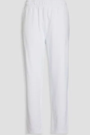 Emporio Armani Cotton-blend fleece track pants