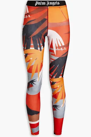 Palm Angels Printed stretch leggings - Red