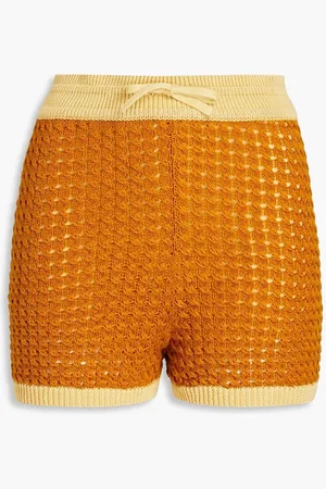REJINA PYO Dani knitted shorts - Brown