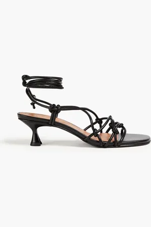 Ganni Knotted vegan leather sandals