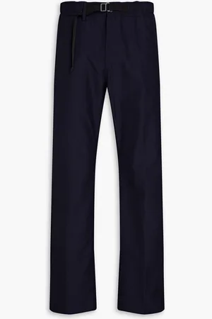 Dunhill Wool-blend ripstop pants - Blue