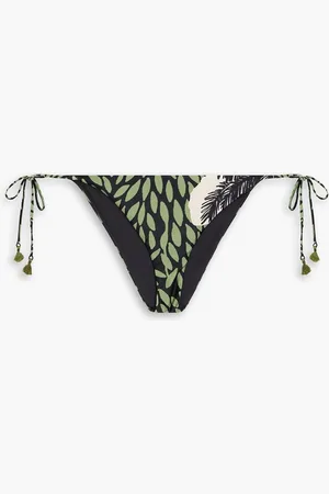 JOHANNA ORTIZ Azabache printed stretch bikini briefs